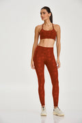 Conjunto Top e Calça Exclusivo Cajubrasil Vermelho Liquor