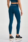 Legging Sem Costura Canelada Verde Submarine