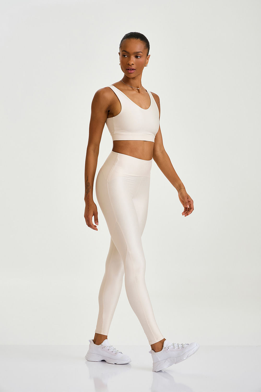 Legging Essencial Cós Invisível Off White