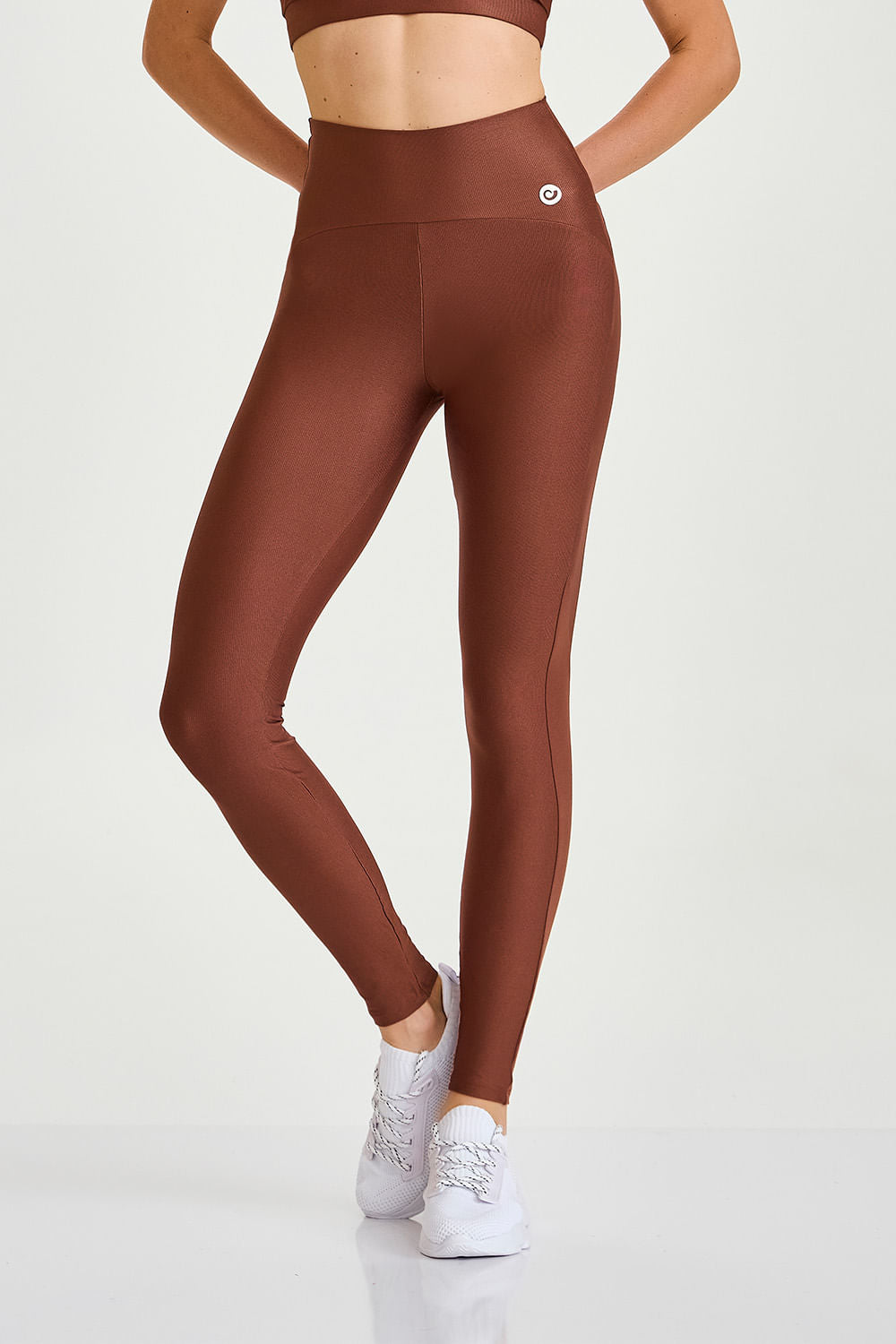 Legging Essencial Cós Invisível Marrom Capuccino