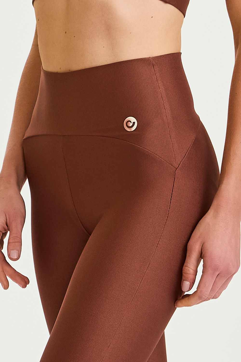 Legging Essencial Cós Invisível Marrom Capuccino