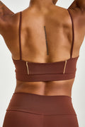 Conjunto Top e Calça Ny Com Proteção Solar Marrom Capuccino