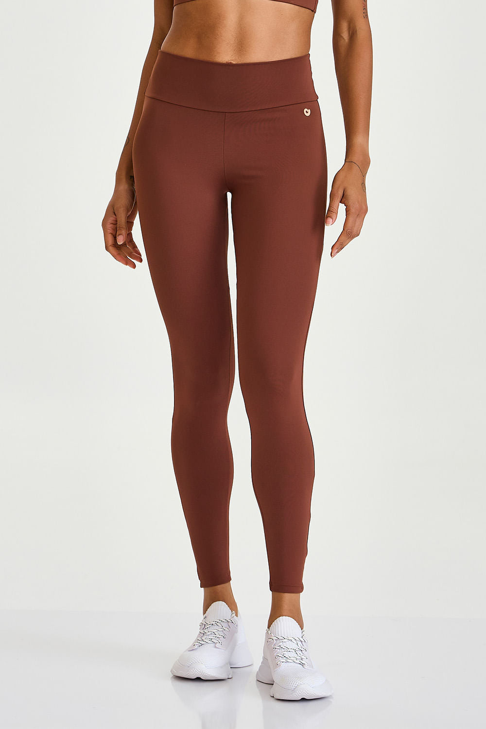 Legging Ny Com Proteção Solar Marrom Capuccino