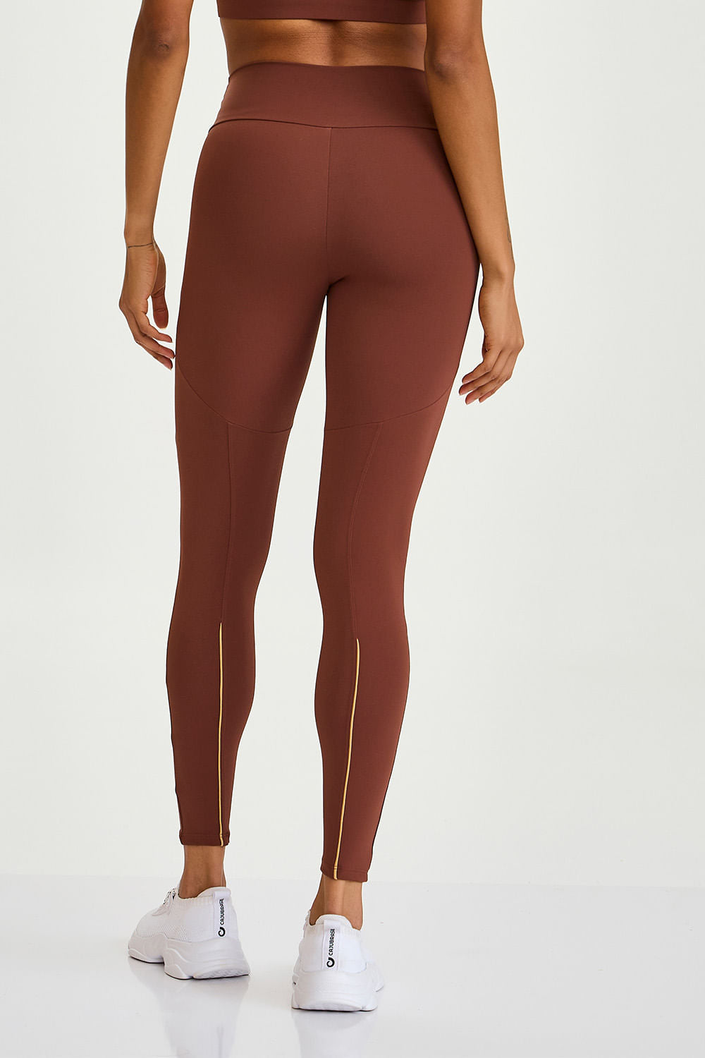 Legging Ny Com Proteção Solar Marrom Capuccino