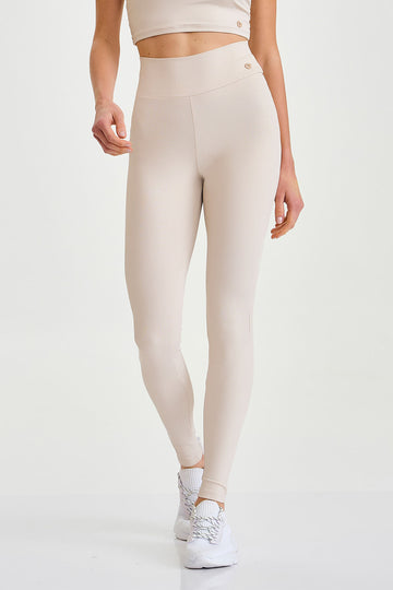 Legging Canelada Com Levanta Bumbum Off White