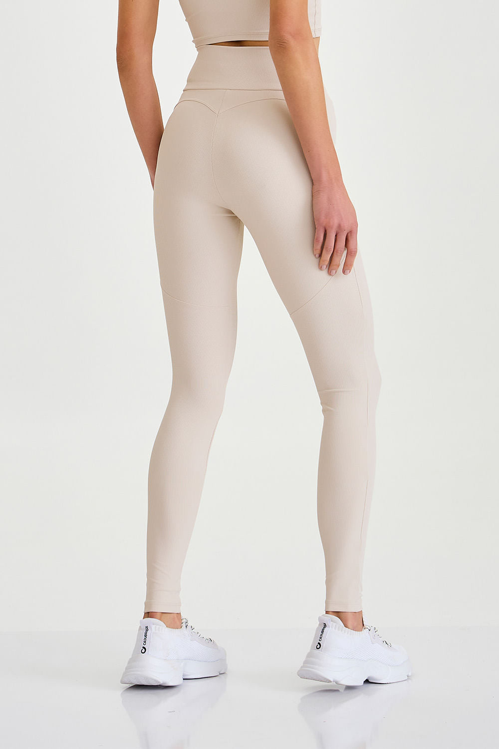 Legging Canelada Com Levanta Bumbum Off White