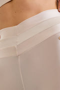 Legging Adaptiv Com Punho E Afina Cintura Off White