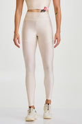 Legging Glow Com Bolso Off White