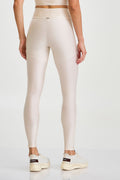 Legging Glow Com Bolso Off White