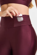 Legging Atletika Bolso Cós Vinho Barolo
