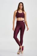 Legging Atletika Bolso Cós Vinho Barolo
