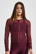 Conjunto 3 em 1 Cropped De Tule Vinho Barolo