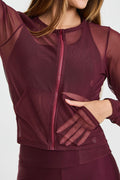 Conjunto 3 em 1 Cropped De Tule Vinho Barolo