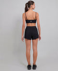 Shorts Com Plissado Alto Giro