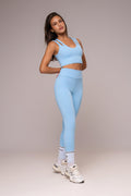 Conjunto Legging e Top Alças Duplas Essentials  Ice Blue