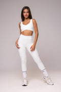 Conjunto Legging e Top Viés Cosmo Off White