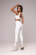 Conjunto Legging e Top Viés Cosmo Off White