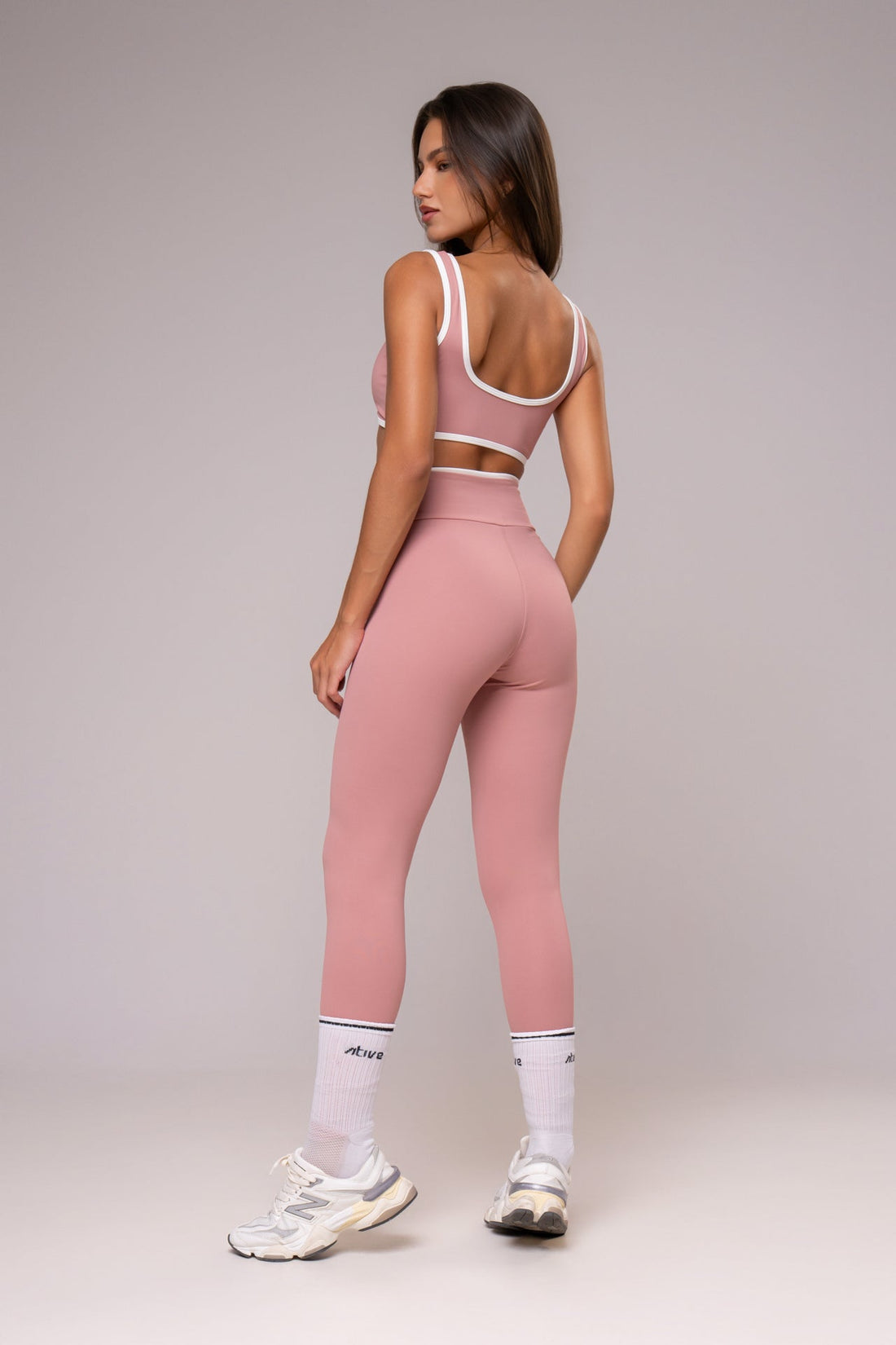 Conjunto Legging e Top Viés Cosmo Rosé