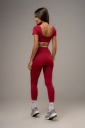 Conjunto Legging e Top Belle Essentials Red Velvet