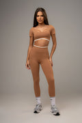 Conjunto Legging e Top Belle Essentials Caramelo