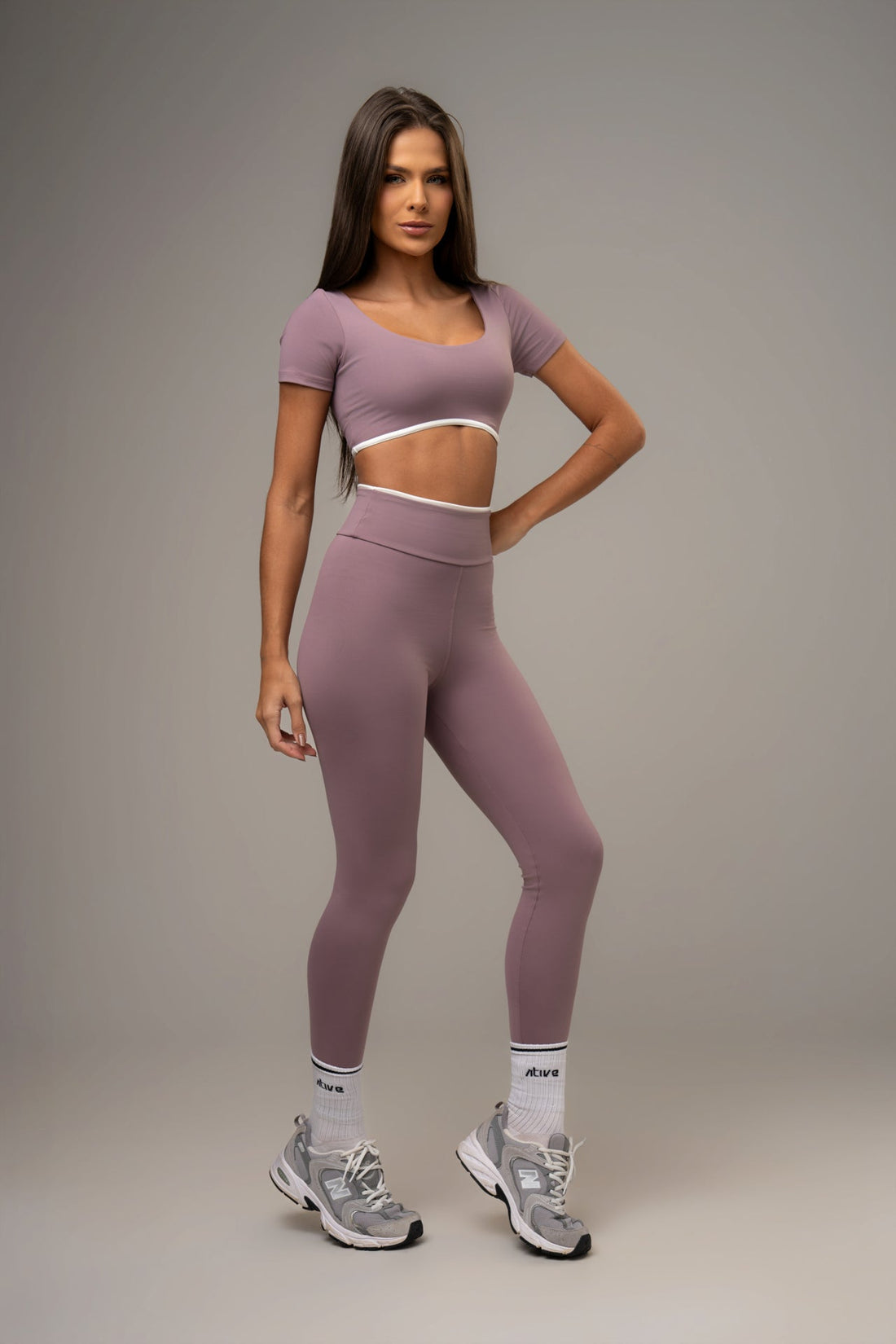 Conjunto Legging e Top Belle Essentials Rosé