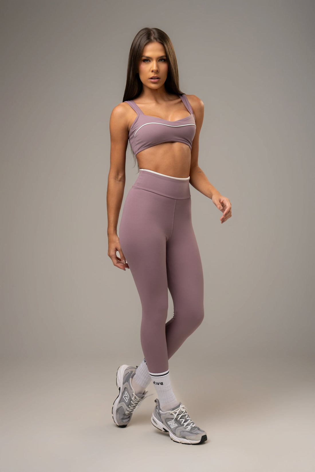 Conjunto Legging e Top Wave Power Rosé