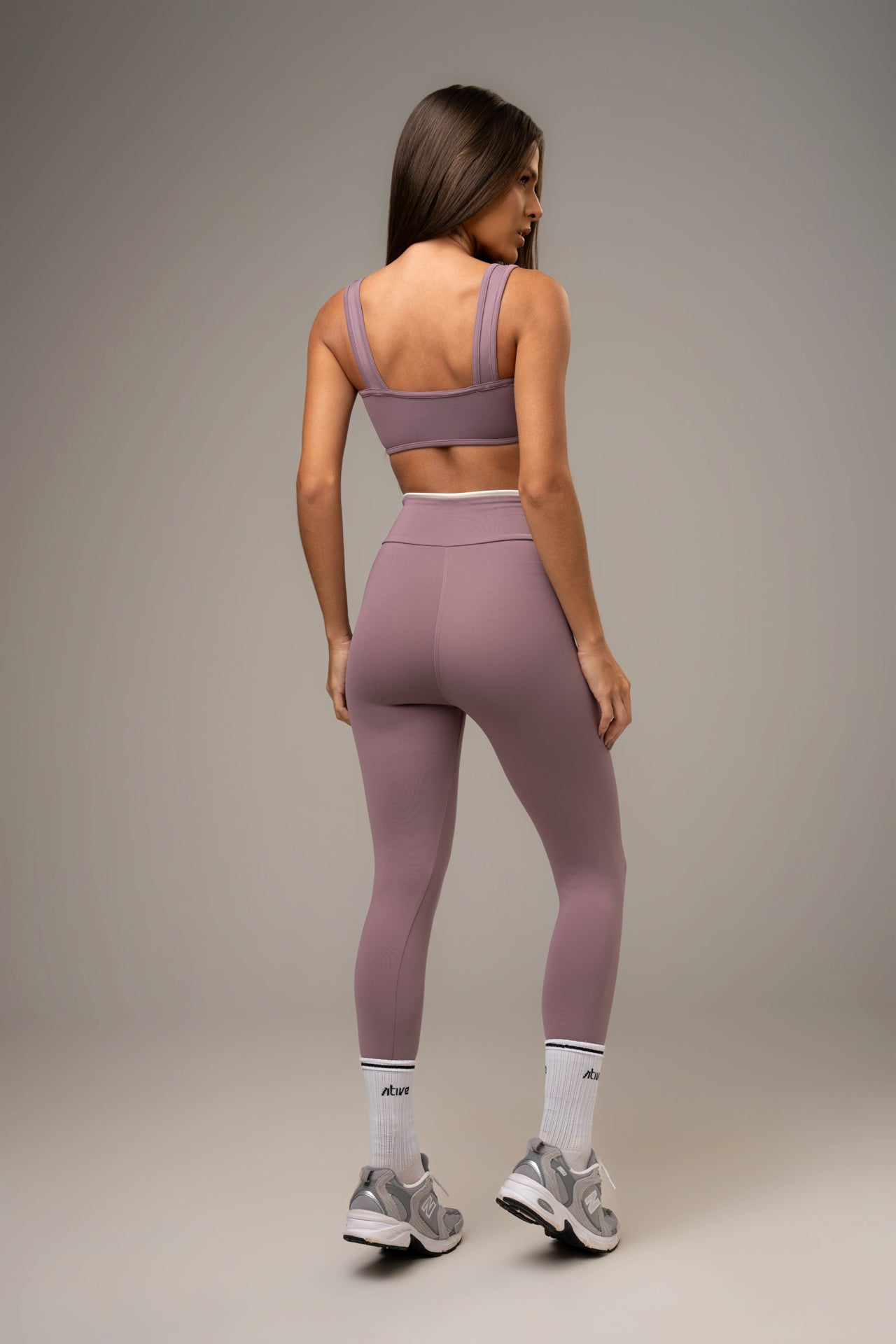 Conjunto Legging e Top Wave Power Rosé