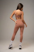 Conjunto Legging e Top Wave Power Mocha Mousse