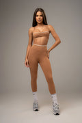 Conjunto Legging e Top Wave Power Caramelo