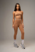 Conjunto Legging e Top Wave Power Caramelo