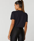 Conjunto Top e Calça T-Shirt Casual Cropped Alto Giro