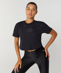 Conjunto Top e Calça T-Shirt Casual Cropped Alto Giro