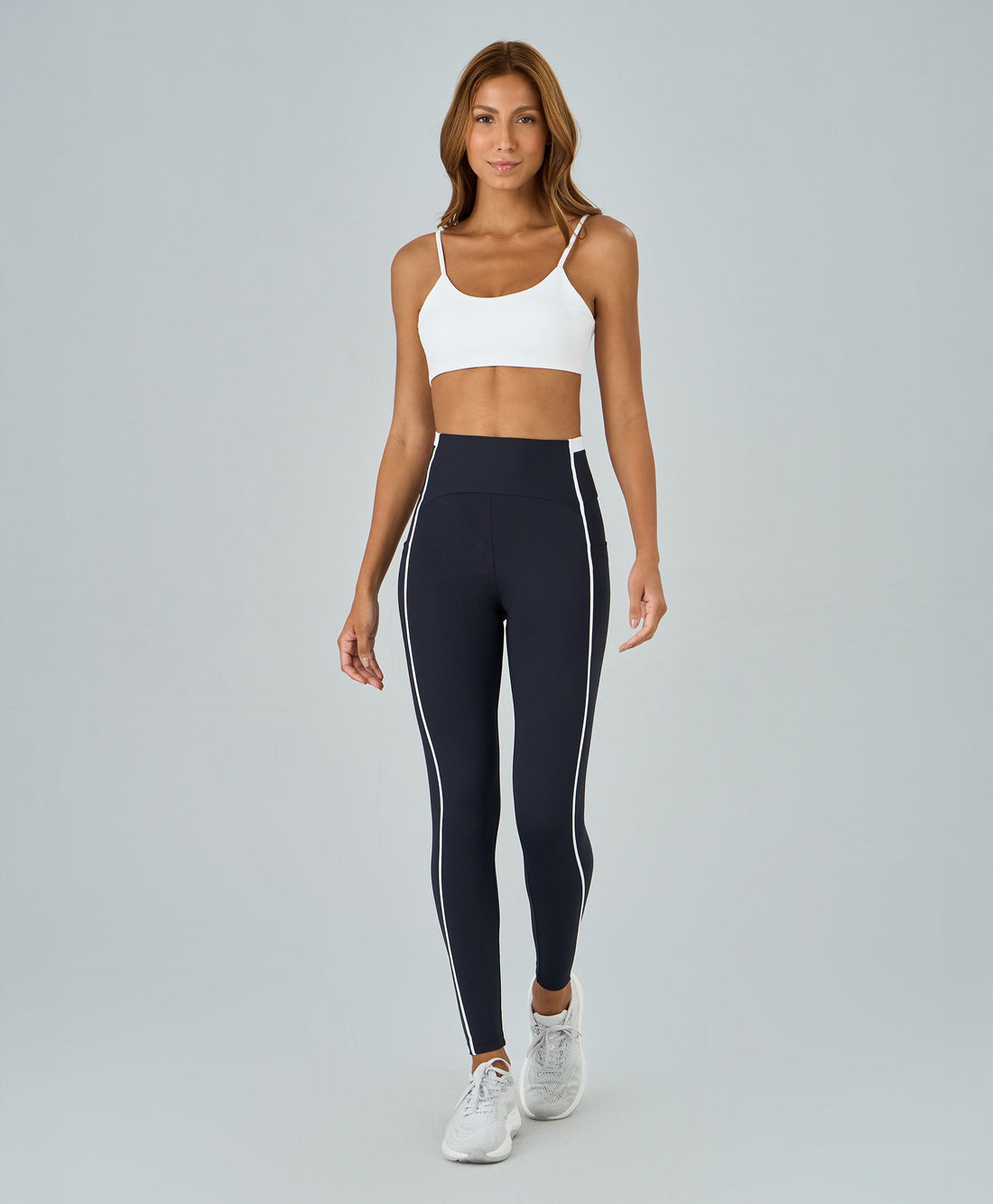 Legging Recortes Com Bolsos Laterais