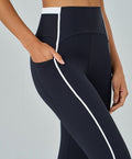 Legging Recortes Com Bolsos Laterais