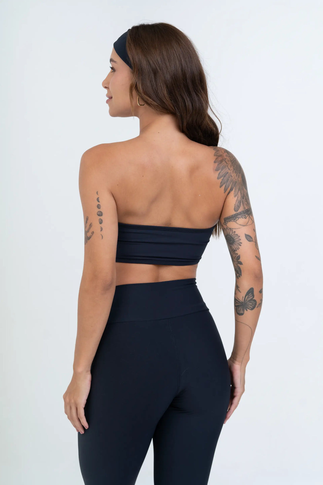 Conjunto Top e Calça Fitness Tomara Que Caia Allure Preto