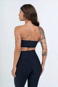 Conjunto Top e Calça Fitness Tomara Que Caia Allure Preto