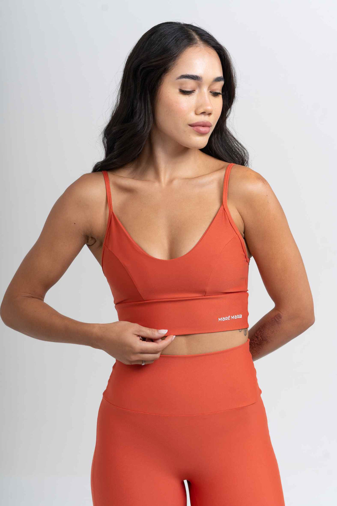 Conjunto Top e Calça Fitness Compressão Confort Telha