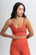 Conjunto Top e Calça Fitness Compressão Confort Telha