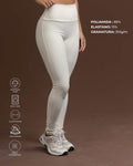 Calça Legging Fitness Compressão Confort Creme