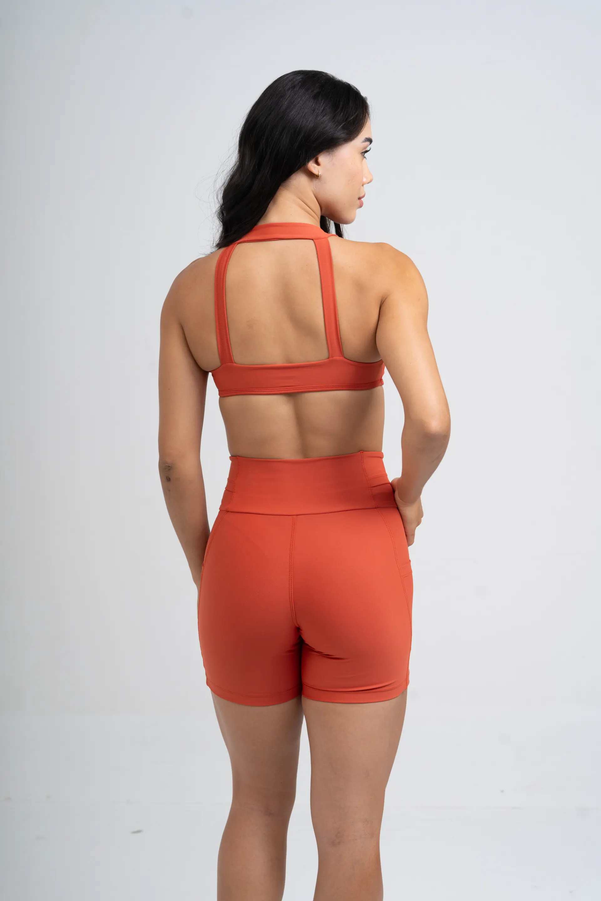 Conjunto Top e Calça Fitness Compressão Madu Telha