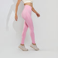 Calça Legging Poliamida Corte Básico Cintura Alta Rosa LG2409