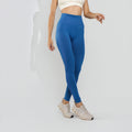 Calça Legging Poliamida Corte Básico Cintura Alta Azul LG2408