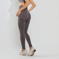 Calça Legging Poliamida Corte Básico Cintura Alta Cinza LG2411