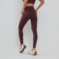 Calça Legging  Premium com Bolso e Recortes Tecido Texturizado Lilás LG2390
