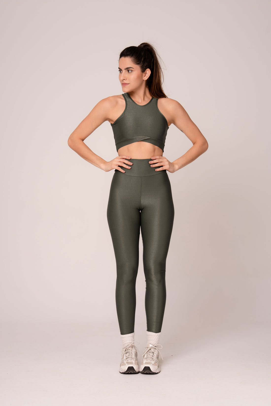 Conjunto Legging e Top Fantasy Lovers Verde Acizentado