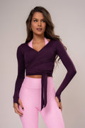 Conjunto Top e Calça Ballet Wrap Açaí