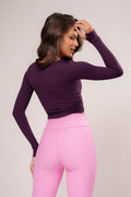 Conjunto Top e Calça Ballet Wrap Açaí