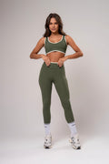 Conjunto Legging e Top Viés Cosmo Verde