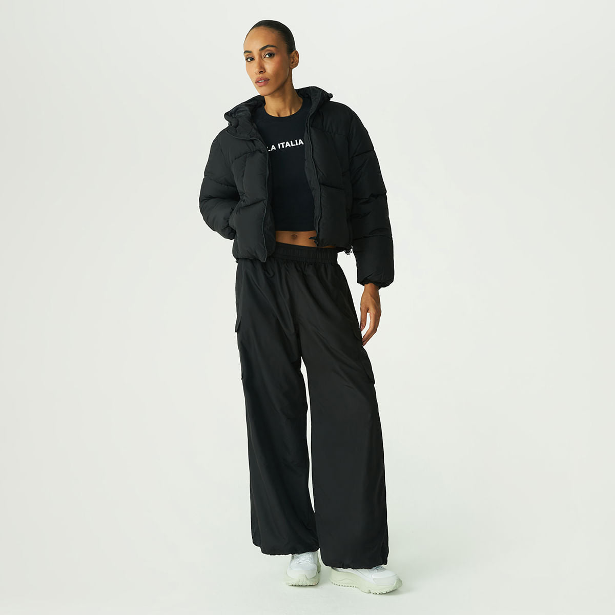 Conjunto 3 em 1 Fila Puffer Letter Feminina