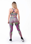 Conjunto Fitness Estampado Neon Frequency (top + Legging) Dlk